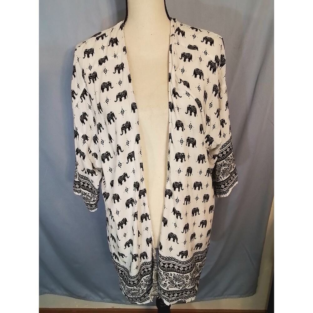 Forever 21,  Elephant print Kimono cover-up